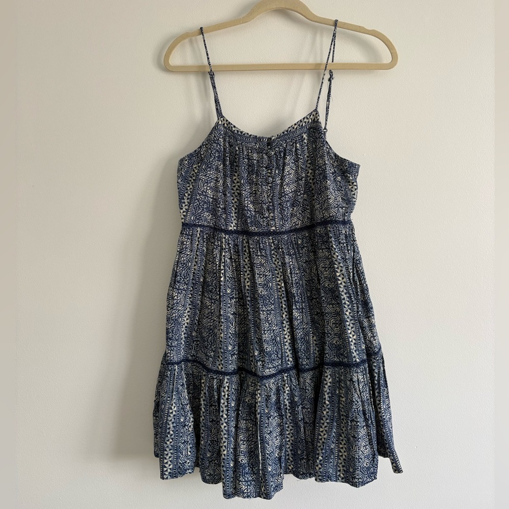 Urban Outfitters Sleeveless Hanna Cecilia Tiered Mini Dress Size Small